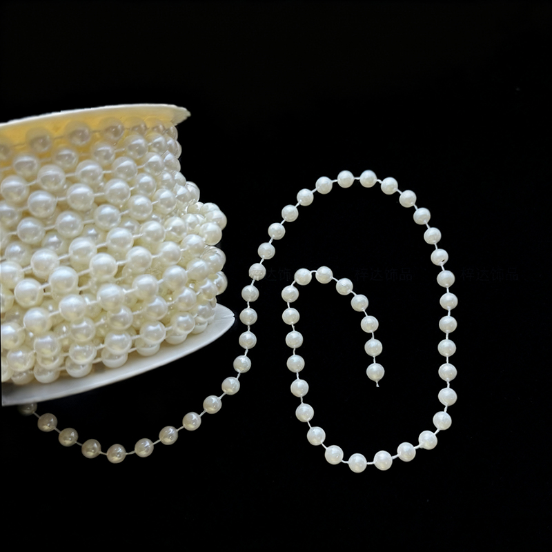 5Meter/Set Rantai Mutiara Puti - Pearl Trim Chain ulasan dan harga