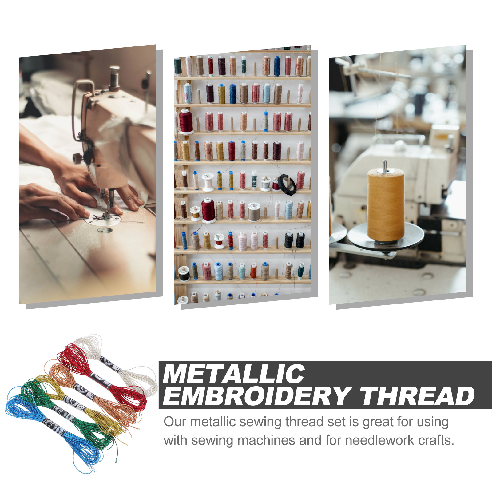 6 buah Benang Bordir Metalik B - Embroidery Craft ulasan dan harga