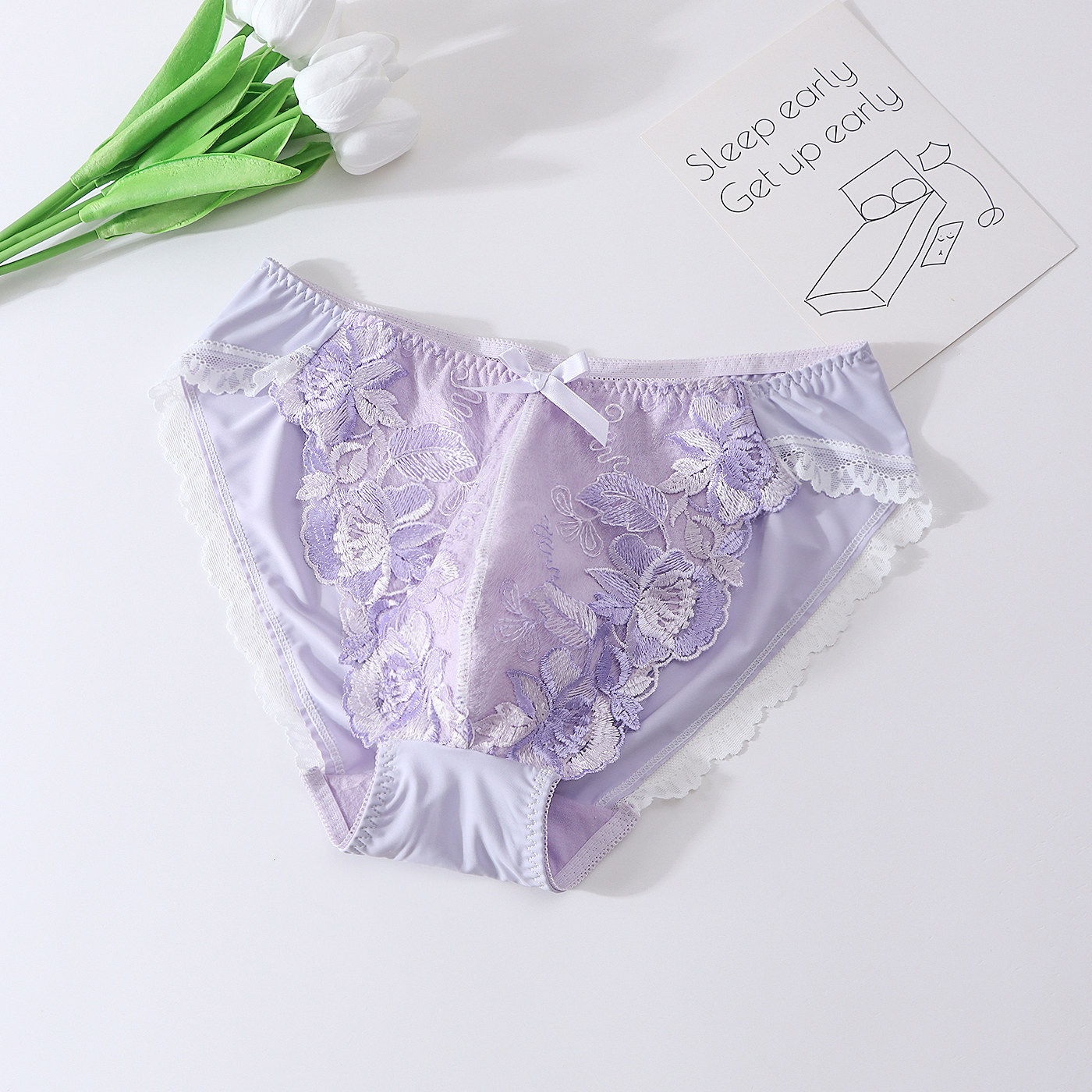 Celana Dalam Pria Bordir Bunga - Embellish Knit ulasan dan harga