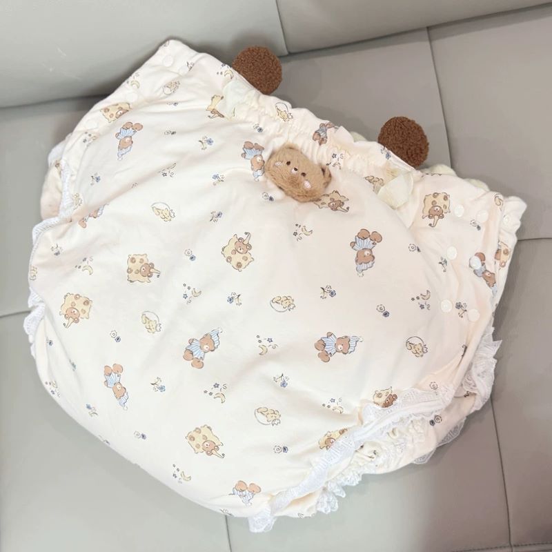 Popok Kain Motif Kartun Katun  - Embellish Knit ulasan dan harga