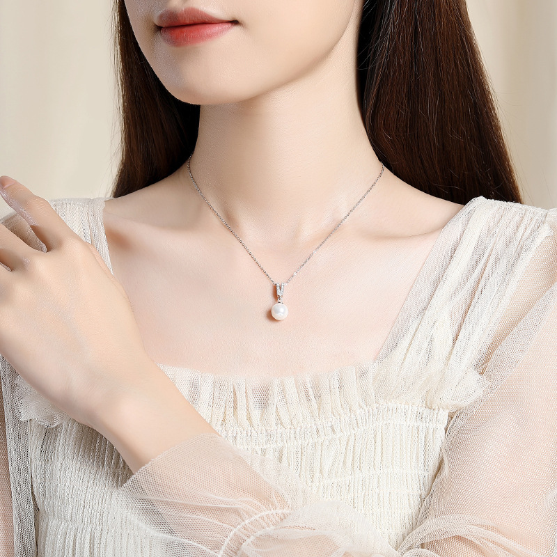 Liontin Kalung Perak Murni 925 - Pearl Trim Chain ulasan dan harga