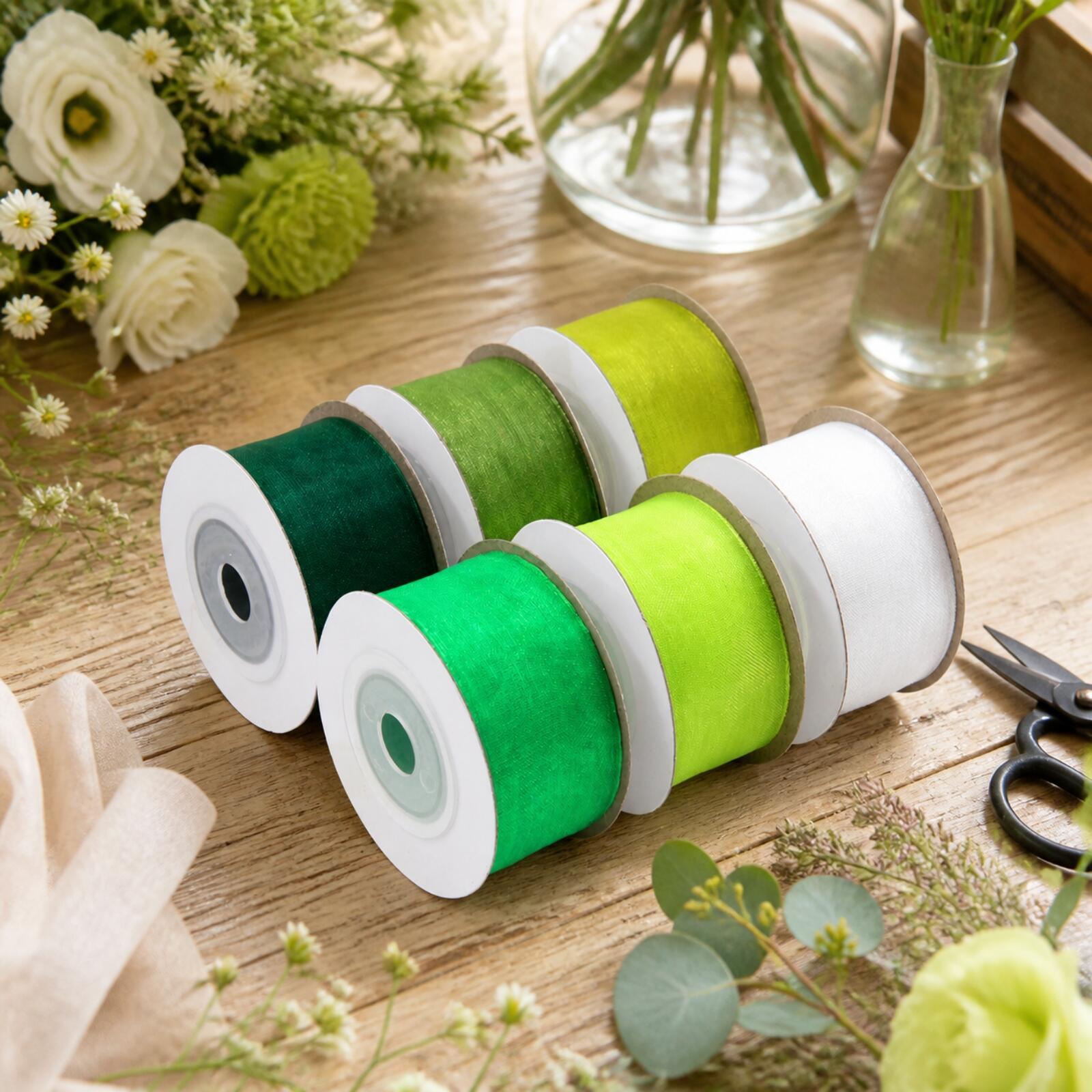 Gulungan Pita Nilon Transparan - Organza Ribbon Spool ulasan dan harga